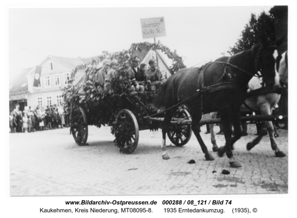 Kaukehmen, 1935 Erntedankumzug