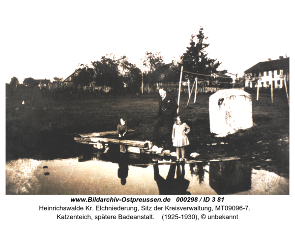 Heinrichswalde, Katzenteich, spätere Badeanstalt