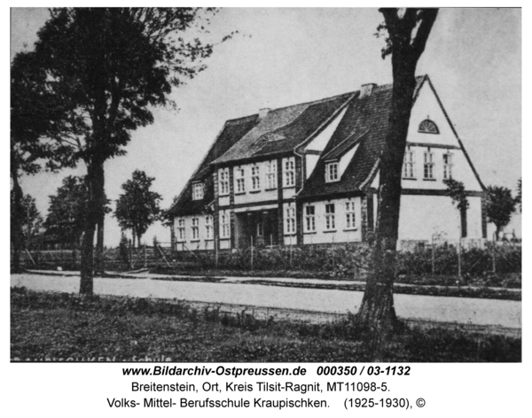 Breitenstein, Volks- Mittel- Berufsschule Kraupischken