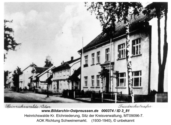 Heinrichswalde, AOK Richtung Schweinemarkt