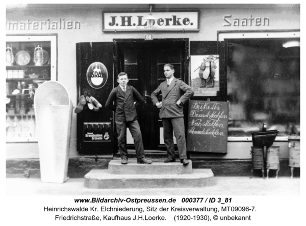 Heinrichswalde, Friedrichstraße, Kaufhaus J.H.Loerke