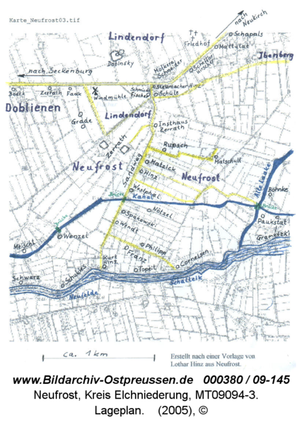 Neufrost, Lageplan