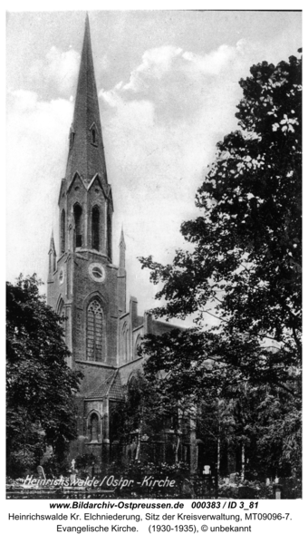 Heinrichswalde, Evangelische Kirche