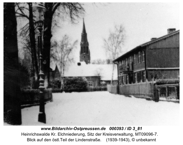 Heinrichswalde, Blick auf den östl.Teil der Lindenstraße