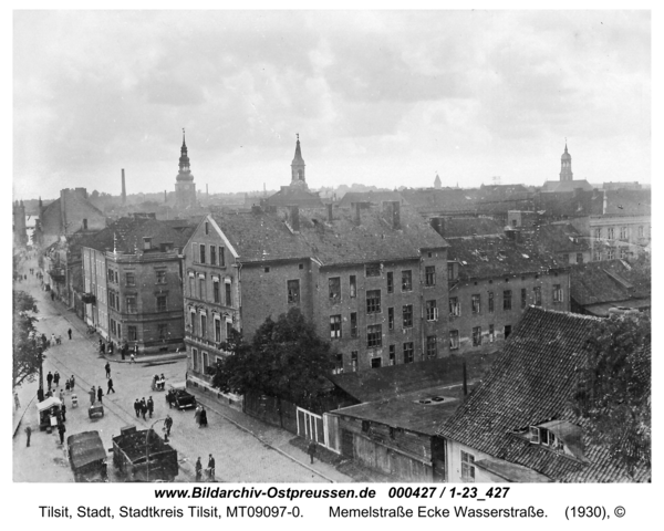 Tilsit, Memelstraße Ecke Wasserstraße