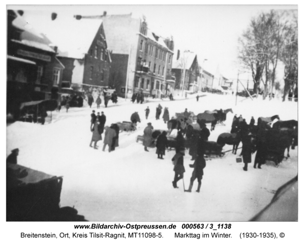 Breitenstein, Markttag im Winter