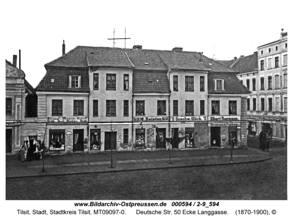 Tilsit, Deutsche Str. 50 Ecke Langgasse