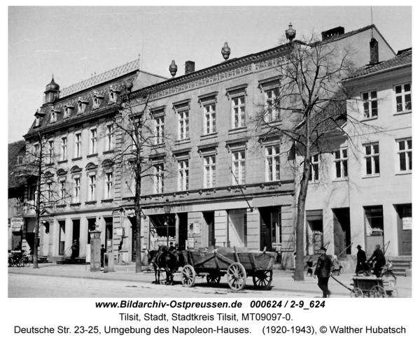 Tilsit, Deutsche Str. 23-25, Umgebung des Napoleon-Hauses