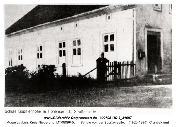 Hohensprindt, Schule von der Straßenseite