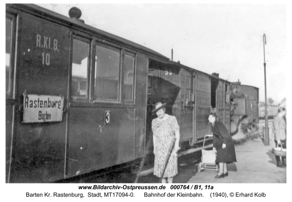 Barten, Bahnhof der Kleinbahn