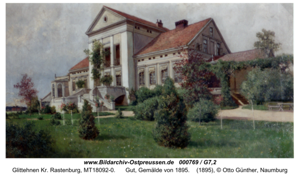 Glittehnen, Gut, Gemälde von 1895