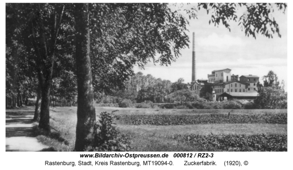 Rastenburg, Zuckerfabrik