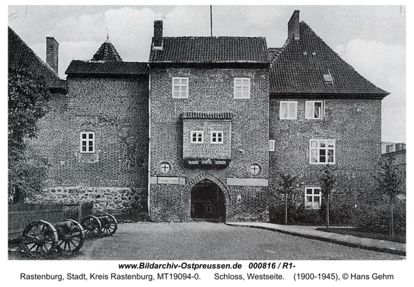 Rastenburg, Schloss, Westseite