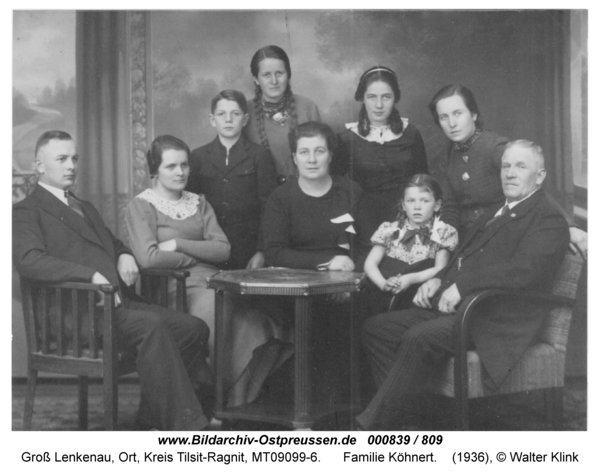 Groß Lenkenau, Familie Köhnert