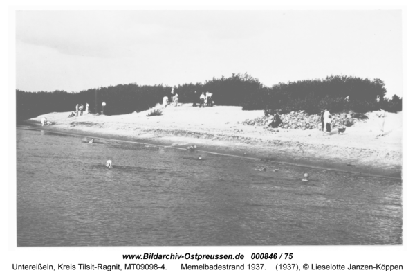 Unter-Eisseln, Memelbadestrand 1937