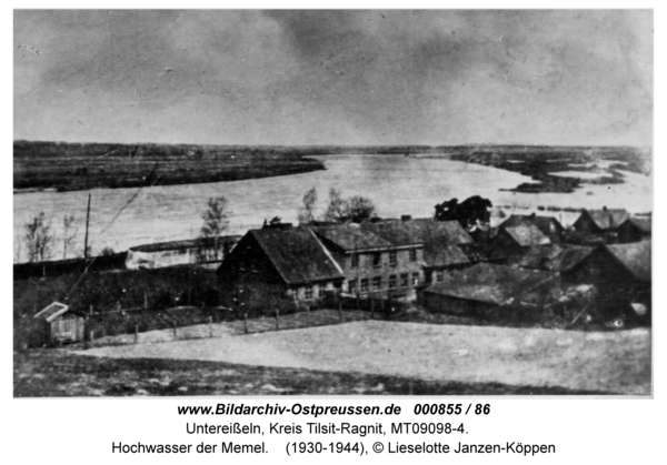 Unter-Eisseln, Hochwasser der Memel