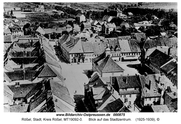 Rößel, Blick auf das Stadtzentrum