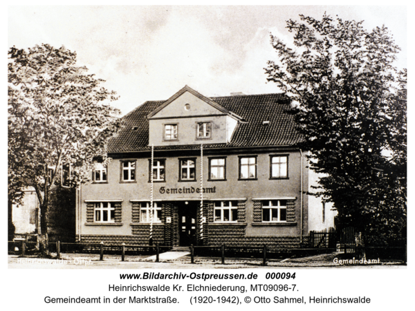 Heinrichswalde, Gemeindeamt in der Marktstraße