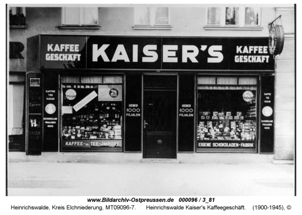Heinrichswalde, Kaiser's Kaffeegeschäft