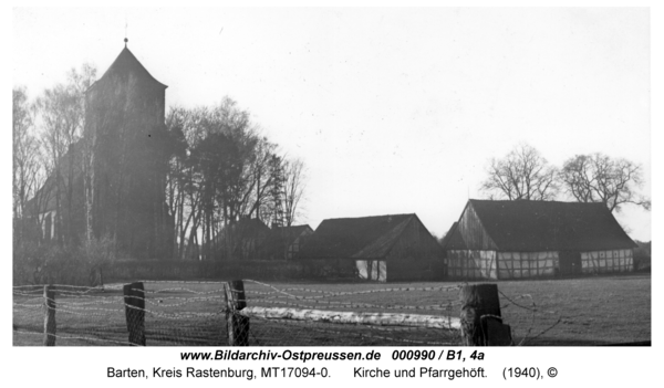 Barten, Kirche und Pfarrgehöft