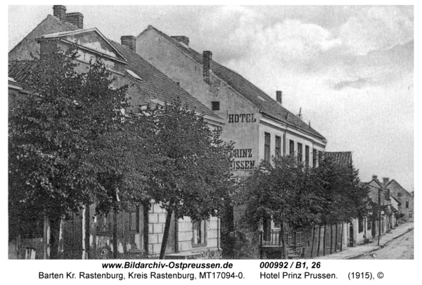 Barten, Hauptstraße, Hotel "Prinz Preussen"
