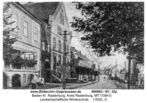 Barten, Hauptstraße, Landwirtschaftliche Winterschule