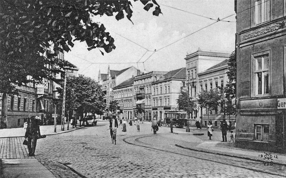 Tilsit, Am Hohen Tor, Blick in die Hohe Str.