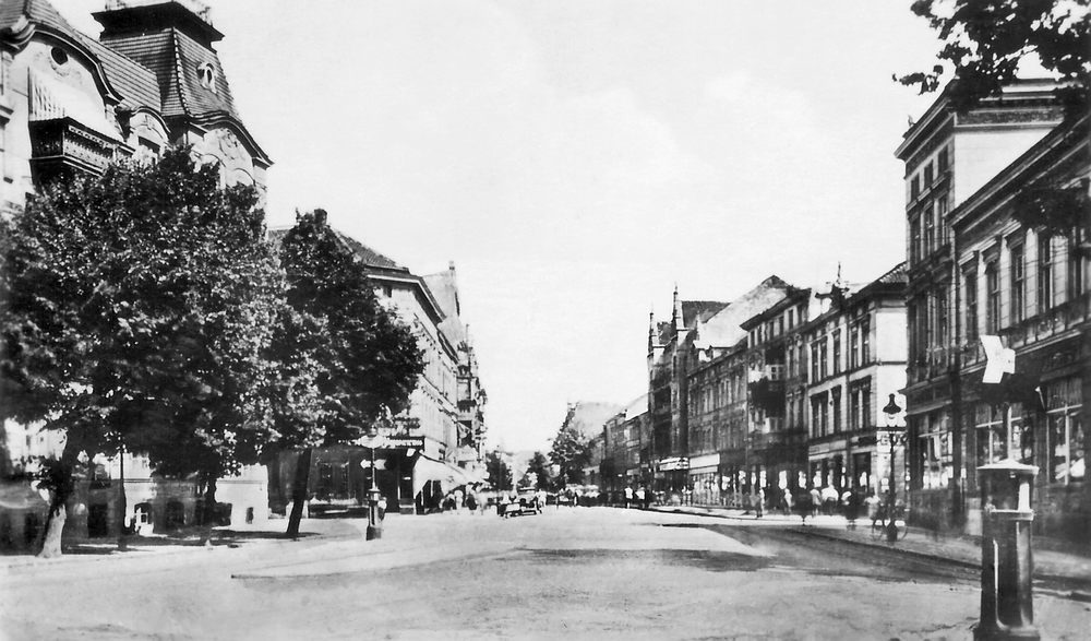 Tilsit, Am Hohen Tor, Blick in die Hohe Str.