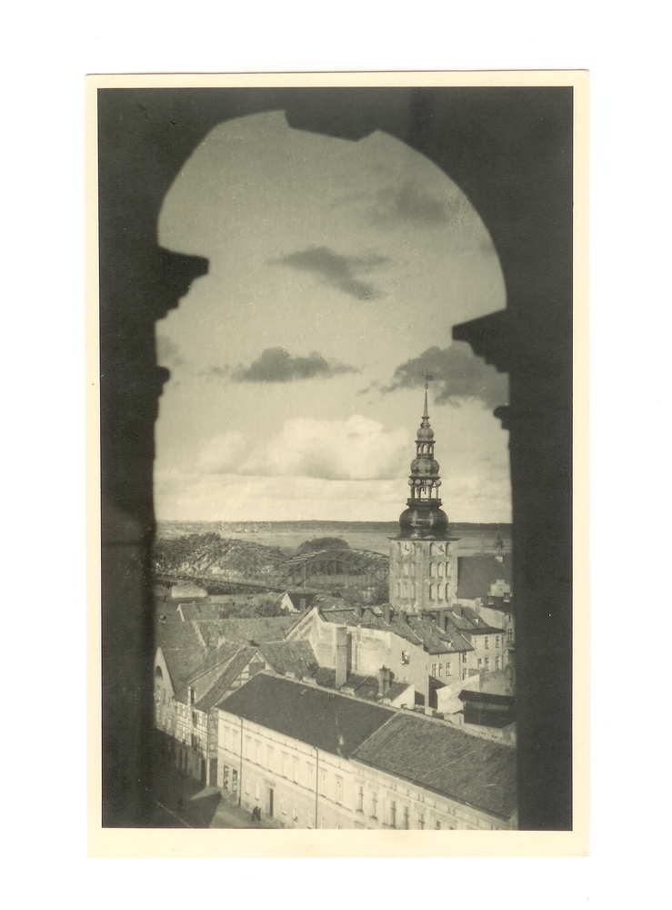 Tilsit, Blick vom Turm der Christuskirche (Landkirche, Litauische Kirche) Richtung Nordosten