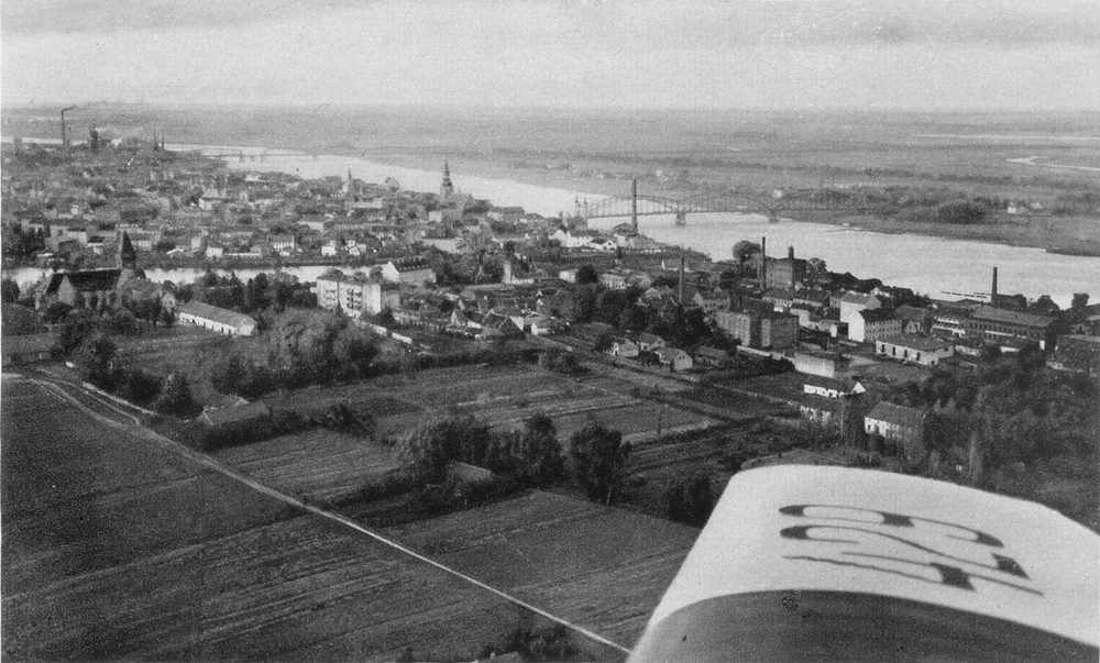 Tilsit, Luftbild von Osten