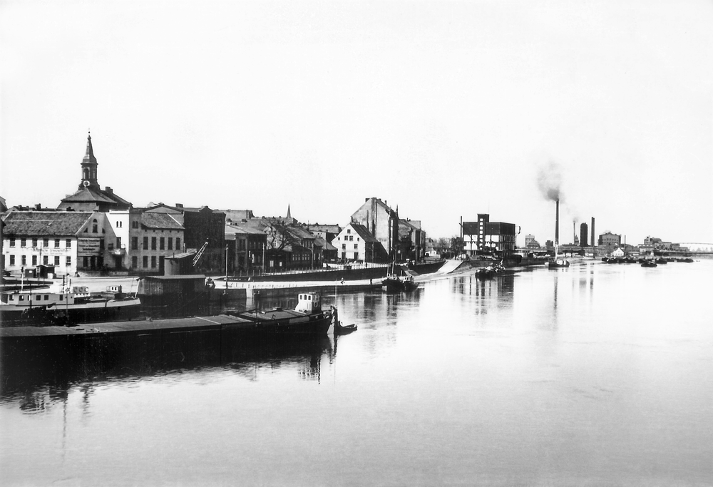 Tilsit, Hochwasser am Memel-Kai