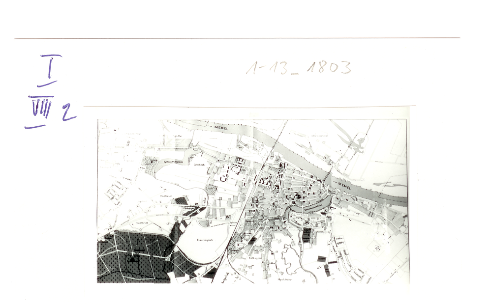 Tilsit, Stadtplan um 1939