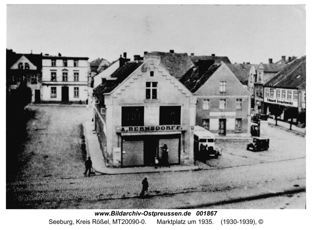 Seeburg, Marktplatz um 1935