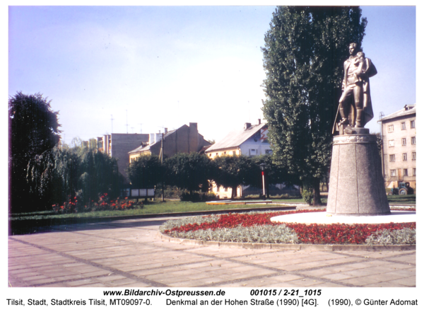 Tilsit, Denkmal an der Hohen Straße (1990) [4G]