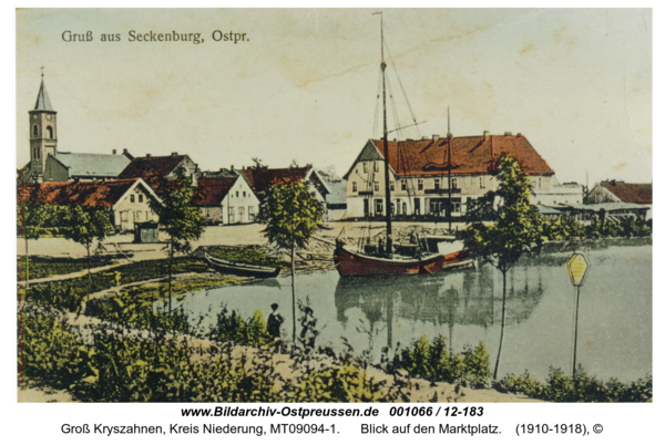 Seckenburg, Blick auf den Marktplatz