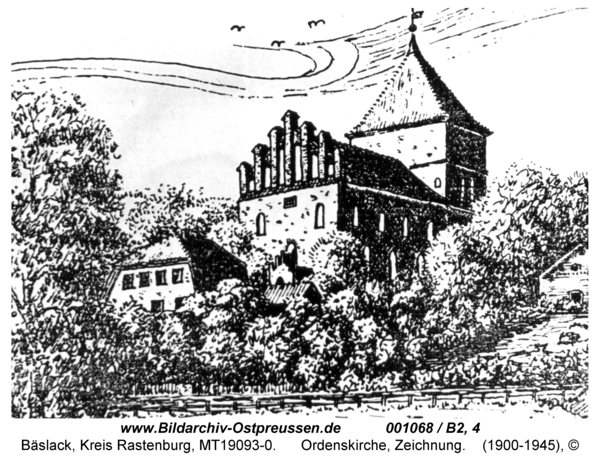 Bäslack, Ordenskirche, Zeichnung