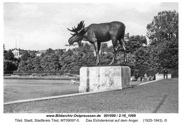 Tilsit, Das Elchdenkmal auf dem Anger