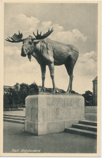 Tilsit, Das Elchdenkmal auf dem Anger