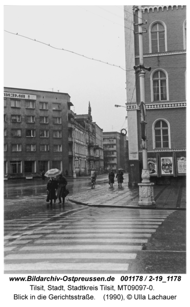 Tilsit, Blick in die Gerichtsstraße