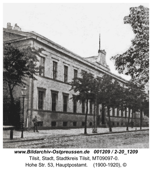 Tilsit, Hohe Str. 53, Hauptpostamt