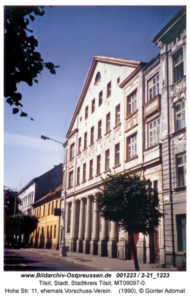 Tilsit, Hohe Str. 11, ehemals Vorschuss-Verein