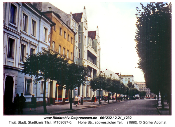 Tilsit, Hohe Str., südwestlicher Teil