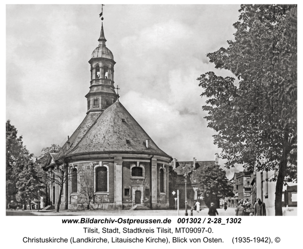 Tilsit, Christuskirche (Landkirche, Litauische Kirche), Blick von Osten