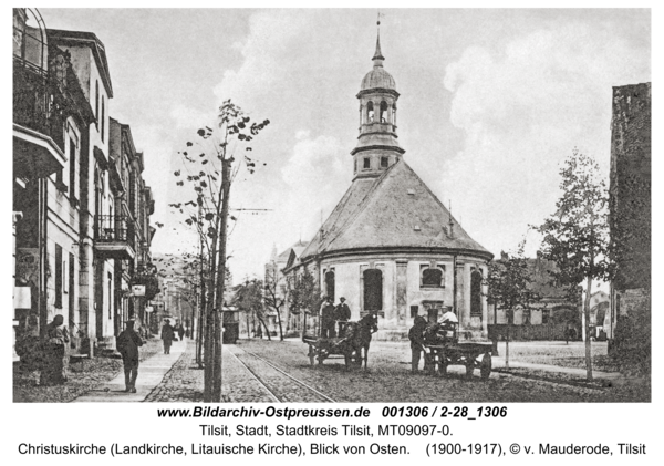 Tilsit, Christuskirche (Landkirche, Litauische Kirche), Blick von Osten