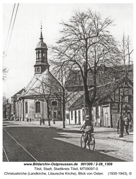 Tilsit, Christuskirche (Landkirche, Litauische Kirche), Blick von Osten