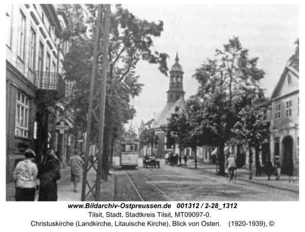 Tilsit, Christuskirche (Landkirche, Litauische Kirche), Blick von Osten