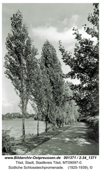 Tilsit, Südliche Schlossteichpromenade