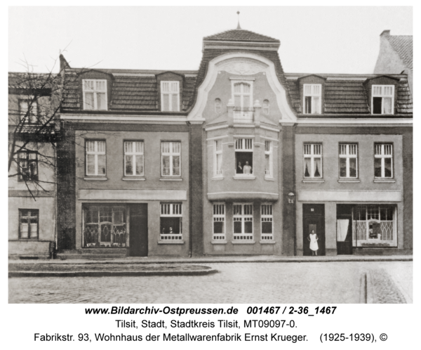 Tilsit, Fabrikstr. 93, Wohnhaus der Metallwarenfabrik Ernst Krueger