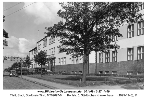 Tilsit, Kohlstr. 5, Städtisches Krankenhaus