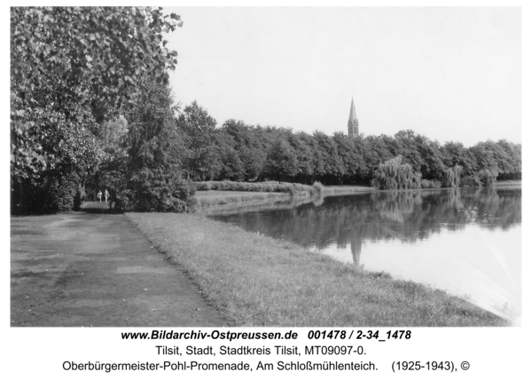 Tilsit, Oberbürgermeister-Pohl-Promenade, Am Schloßmühlenteich